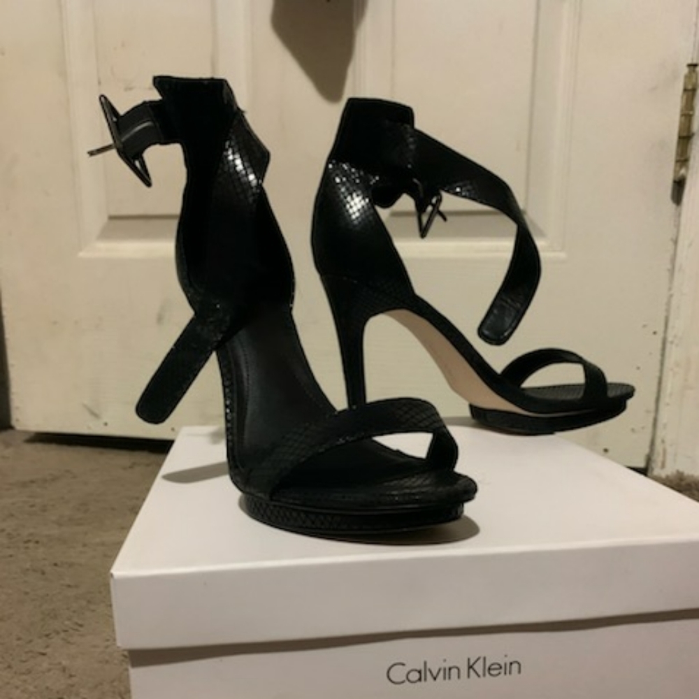 Black Calvin Klien heels